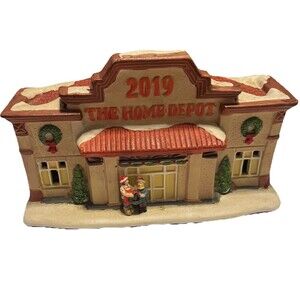 2019 Canterbury Lane Lighted The Home Depot Store Ceramic Christmas In Box READ